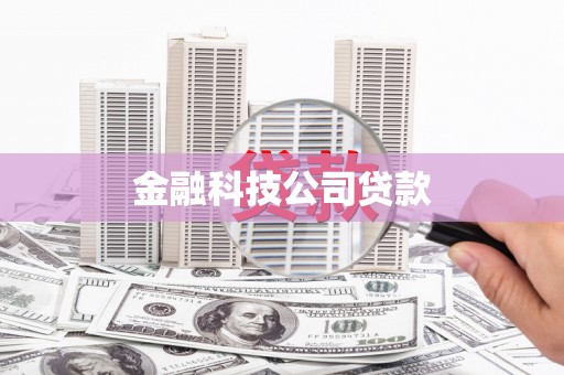 后里金融科技公司贷款