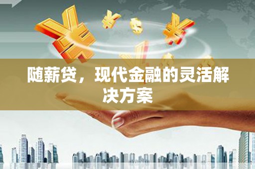 温宿随薪贷，现代金融的灵活解决方案