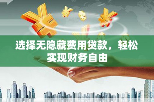 凤城选择无隐藏费用贷款，轻松实现财务自由
