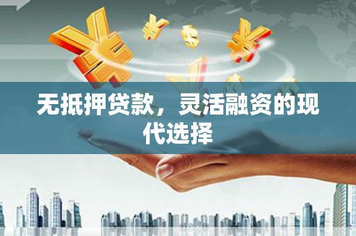 阜城无抵押贷款，灵活融资的现代选择