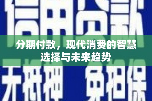 雨花分期付款，现代消费的智慧选择与未来趋势