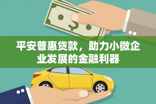 通川平安普惠贷款，助力小微企业发展的金融利器