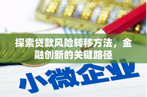 北海探索贷款风险转移方法，金融创新的关键路径