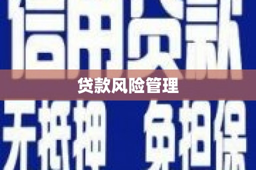 晋中贷款风险管理