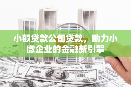 淮上小额贷款公司贷款，助力小微企业的金融新引擎