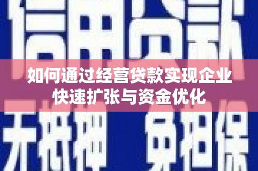 卢龙如何通过经营贷款实现企业快速扩张与资金优化